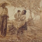 All’interno della Sala Consiliare del Municipio di Zafferana Etnea, un pregevole dipinto ad olio raffigurante “Esaltazione di famiglia contadina con cane” del pittore Roberto Rimini image-33514