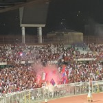 Oltre diecimila tifosi al Massimino per festeggiare il Catania ormai prossimo al ritorno nel calcio che conta. image-37558